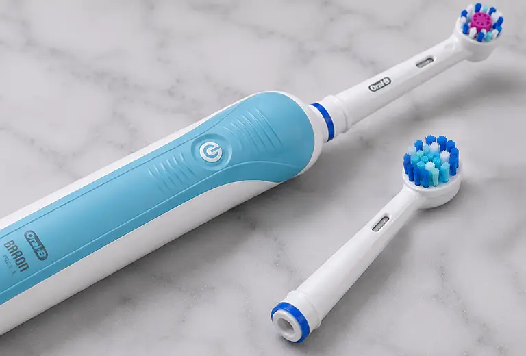 Electric toothbrush with spare head